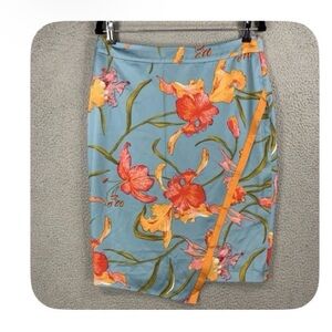 Anthropologie Yoana Baraschi floral skirt   Wrap skirt 10